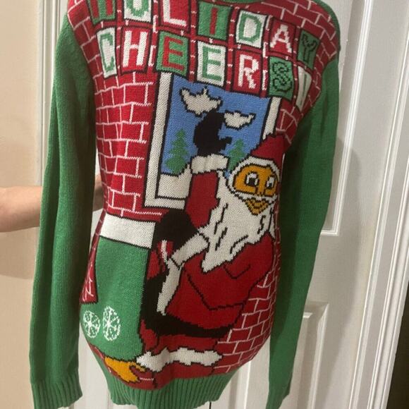FOREVER 21 CHRISTMAS UGLY SWEATER MEN HOLIDAYS CHEERS ! Sz S kawaii Holidays - Picture 7 of 16